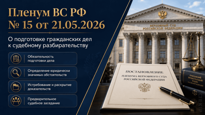 Постановление Пленума Верховного Суда РФ от 21.05.2026 N 15